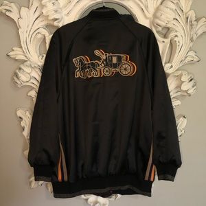 Coach New York Oversized Reversible Satin Bomber